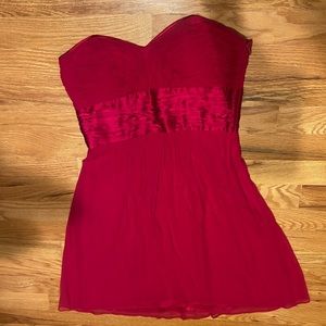 Laundry Strapless Silk Dress